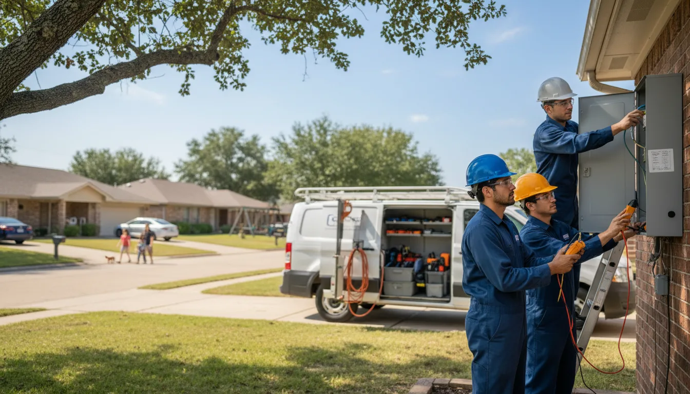 Certified electrician providing emergency electrical services in Yukon, MO